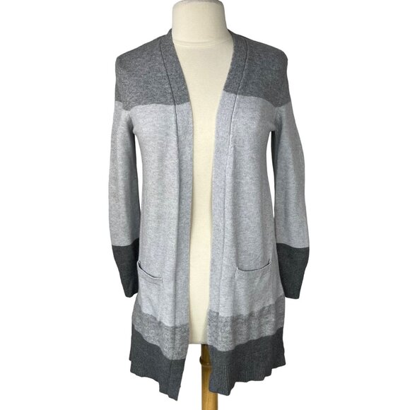Peyton Primrose Long Cardigan Sweater Womens Small Gray Soft Warm - Picture 1 of 8